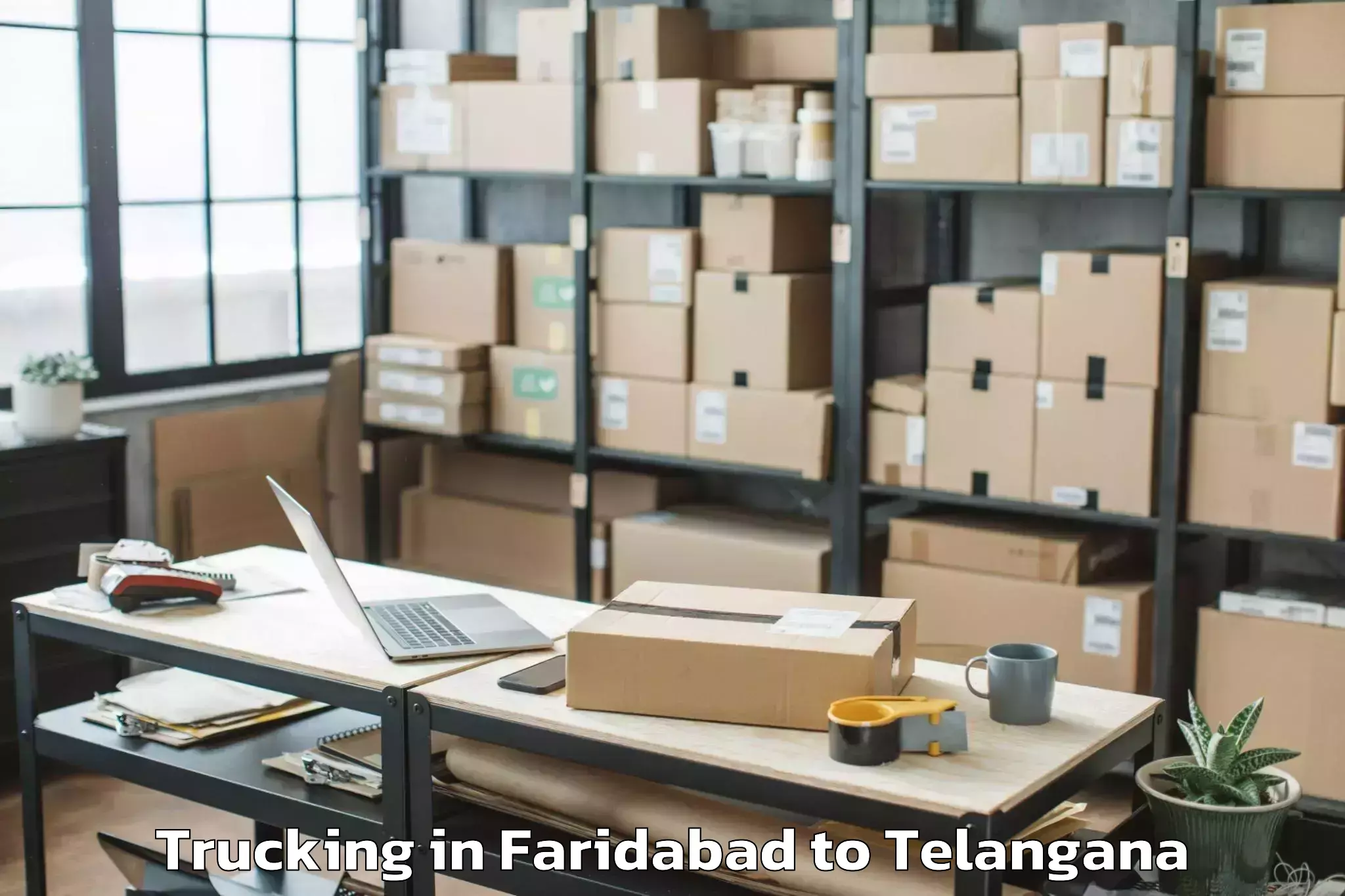 Top Faridabad to Talakondapalle Trucking Available